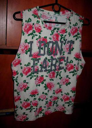 Футболка floral с принтом