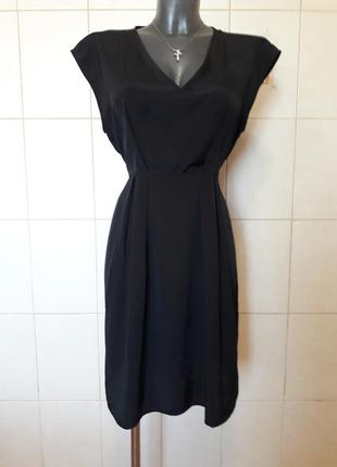 Легкое черное романтическое платьице h&m,на р-ры l/xl1 фото