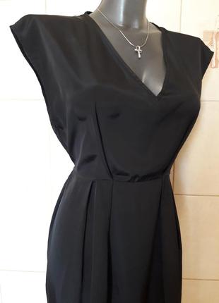 Легкое черное романтическое платьице h&m,на р-ры l/xl5 фото
