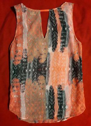 Легка літня шифонова блуза без рукавів vila clothes