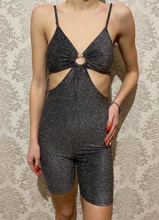 Спортивний жіночий комплект літній комбінезон