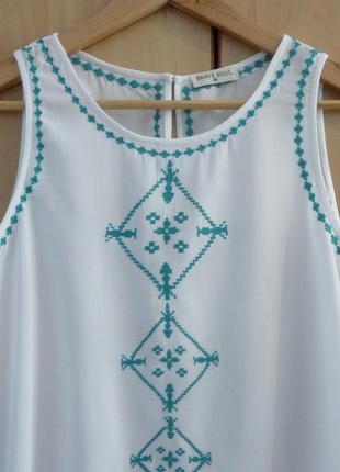 Супер брендовая блуза блузка  топ вышивка вышиванка2 фото