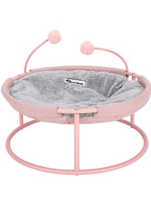 Лежак для кошек hoopet 19g0306g light pink спальное место домашних животных            "ins"