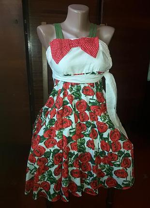 Гарне плаття сарафан з красивою спинкою (10-13 років)