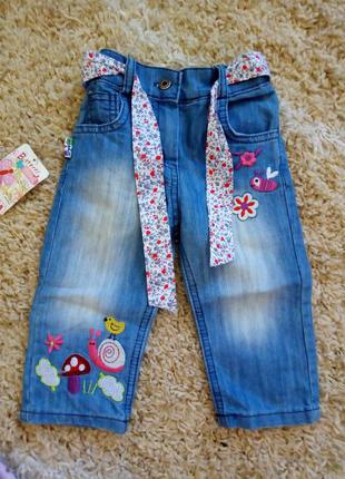 Джинсові брюки,джинси з нашивками bebekce