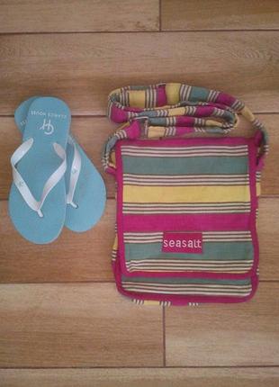 Яркая пляжно-летняя сумка от известного бренда seasalt cornwall