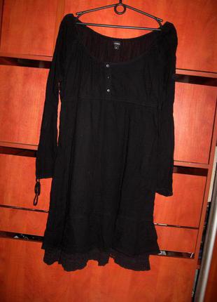 Платье марлёвка черное