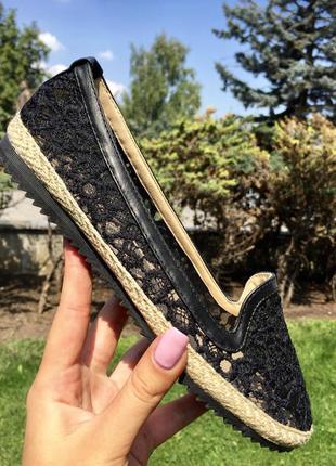 Кружевные эспадрильи в наличии!