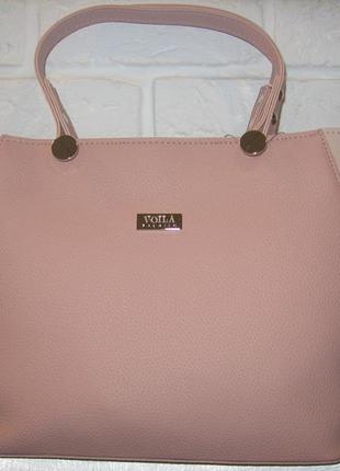 Нежная розовая сумка wallaby. экокожа1 фото