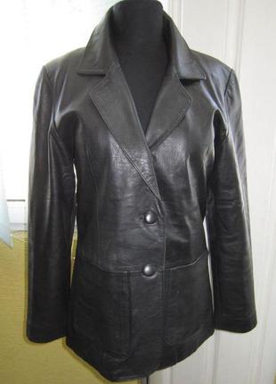 Модная  женская кожаная куртка-пиджак joy.  лот 1121 фото