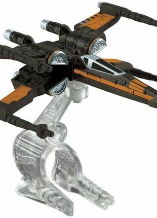 Игрушка истребитель x-wing fighter star wars hot wheels