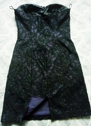 Вечернее короткое платье , черное кружевное платье miss selfridge2 фото