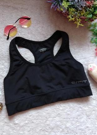 Чёрный спортивный топ cubus}  м