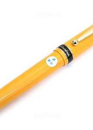 Pilot lucina fountain pen - yellow - fine nib перьевая ручка, желтая, тонкое перо1 фото