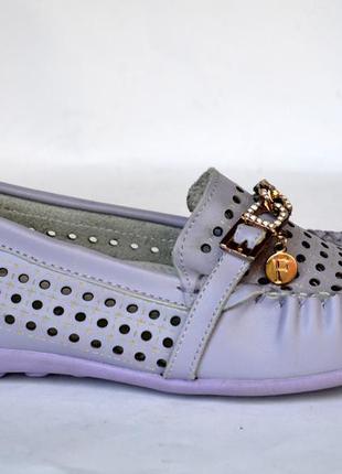 Шкіряні туфлі мокасини для дівчаток calorie 32-37