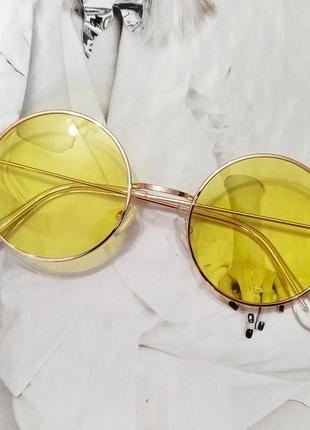 Цветные круглые очки тишейды черный