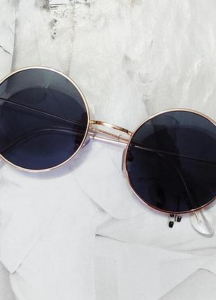 Цветные круглые очки тишейды черный