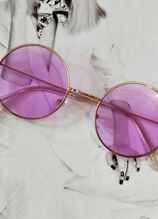 Цветные круглые очки тишейды черный