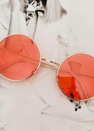 Цветные круглые очки тишейды черный