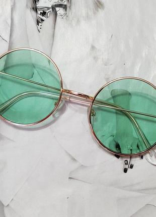 Цветные круглые очки тишейды черный