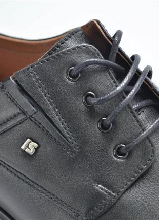 Мужские классические кожаные туфли черные l-style 13903 фото
