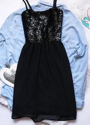 Шикарне плаття в паєтки made in italy розмір s