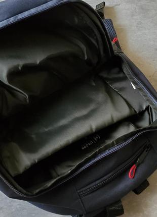 Рюкзак сумка мужской синий черный10 фото