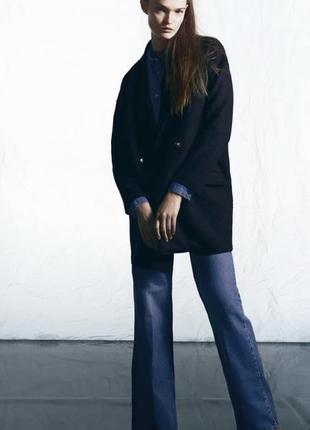 Шерстяное пальто зара zara , m
