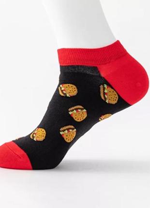 Шкарпетки з принтом бургерів