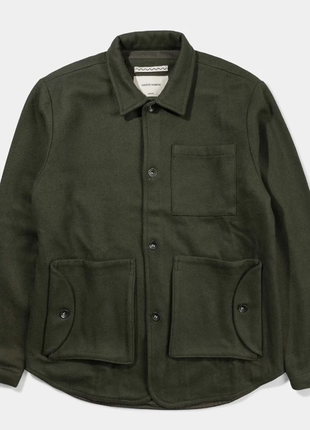 Мужское хаки зеленое пальто полупальто куртка native north