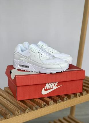 Кросівки air max 90 white кроссовки8 фото