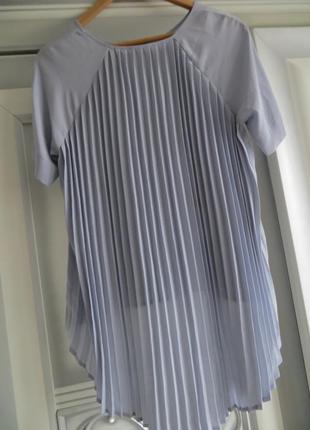 Шифоновая блуза со спиной плиссе3 фото