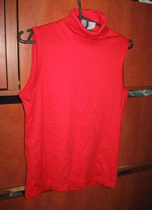 Гольф безрукавка красный