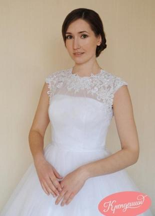 Свадебное платье "крепдешин"1 фото
