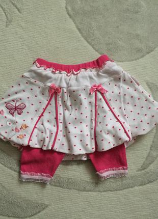 Юбка с лосинами 2в1 74