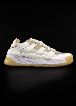 Кросівки преміум якості adidas niteball white gum, кроссовки мужские и женские, кросовки