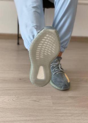 Жіночі кросівки adidas yeezy boost 350 ash blue7 фото