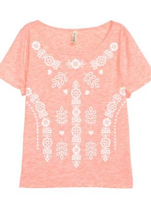 Футболка с апликацией h&m divided. xs. новая