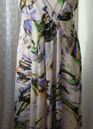 Платье женское летнее модное легкое элегантное в пол макси бренд atmosphere р.50 №5759а