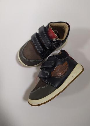 Черевики шкіряні сині garvalin (іспанія) р. 20