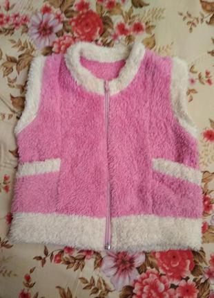 Жилет рваная махра, жилетка.