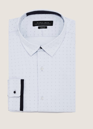 Чоловіча сорочка zara, розмір s, slim fit