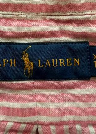 Мужская льняная рубашка polo ralph lauren3 фото