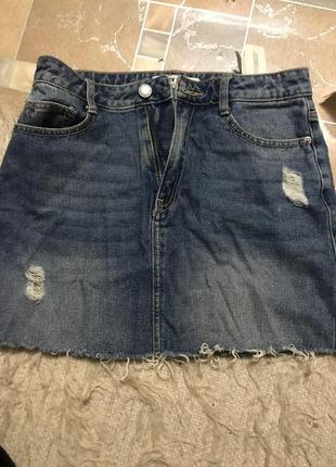 Юбочка джинсовая