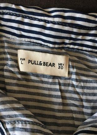 Рубашка в полоску pull&bear3 фото