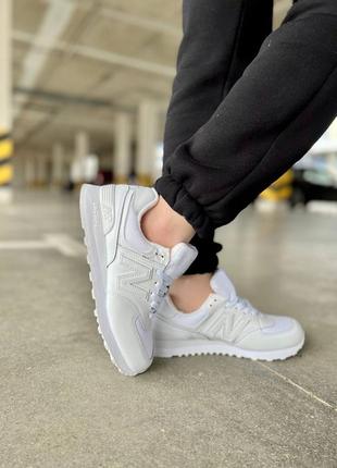 New balance white женские кроссовки нью баланс белые2 фото