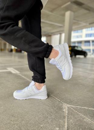 New balance white женские кроссовки нью баланс белые9 фото