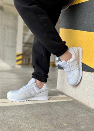 New balance white женские кроссовки нью баланс белые7 фото