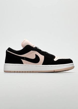 Кросівки nike jordan 1 low pink black