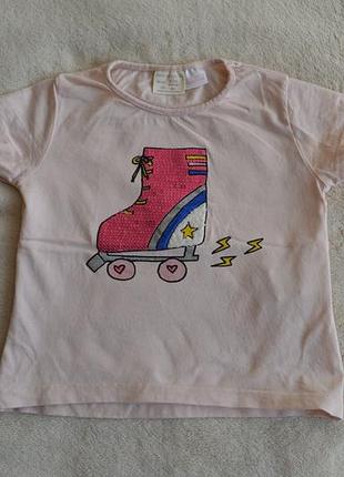 Футболка zara 9-12 мес